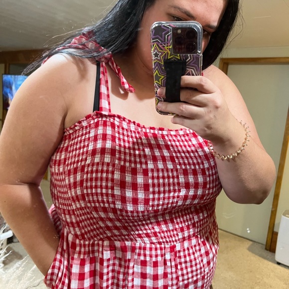 Gingham romper - Picture 2 of 2